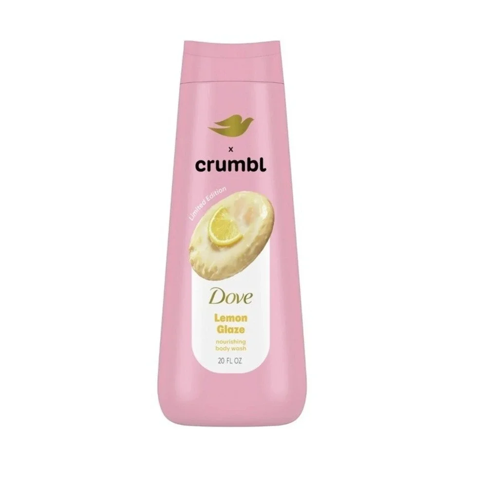 Dove x Crumbl Lemon Glaze Moisturizing‎ Liquid Body Wash New